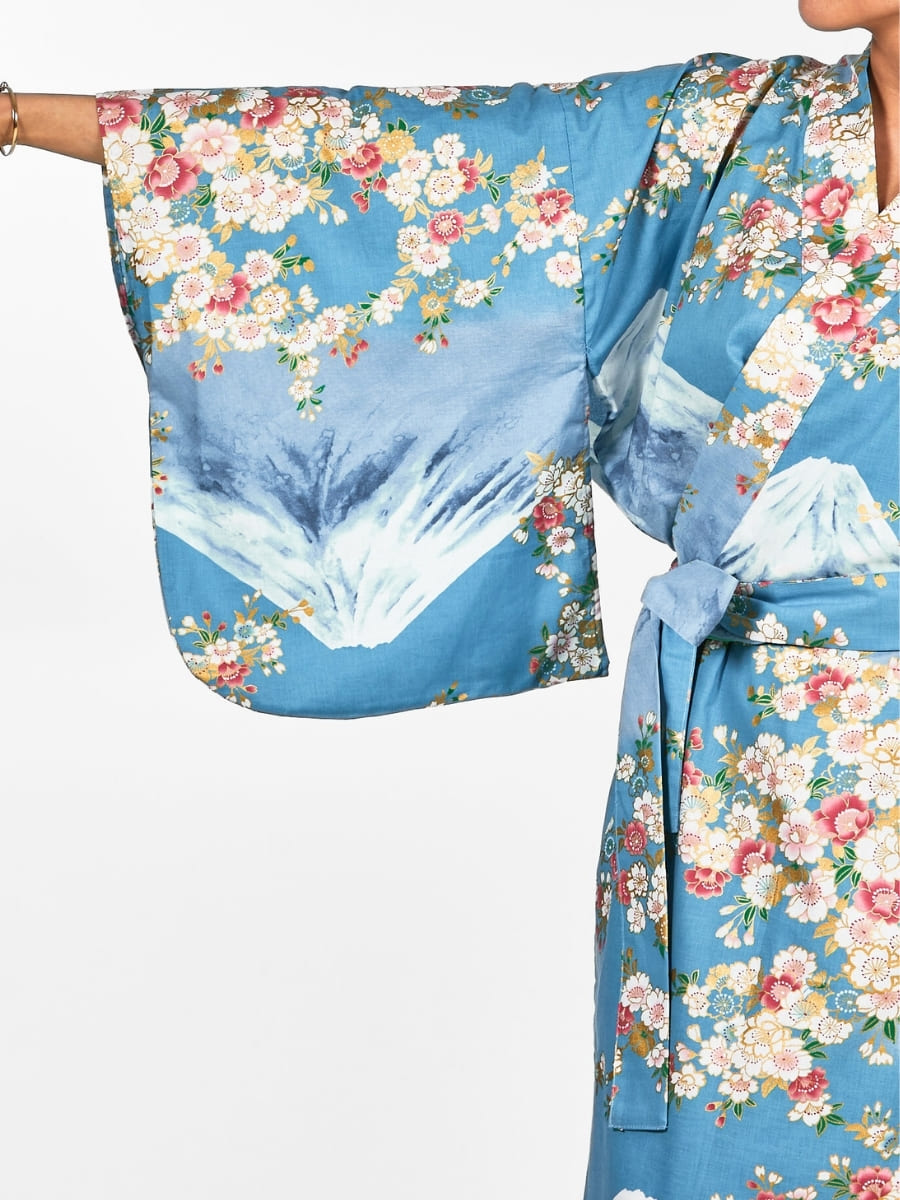Yukata Kimono Da Donna Fujisan No Sakura