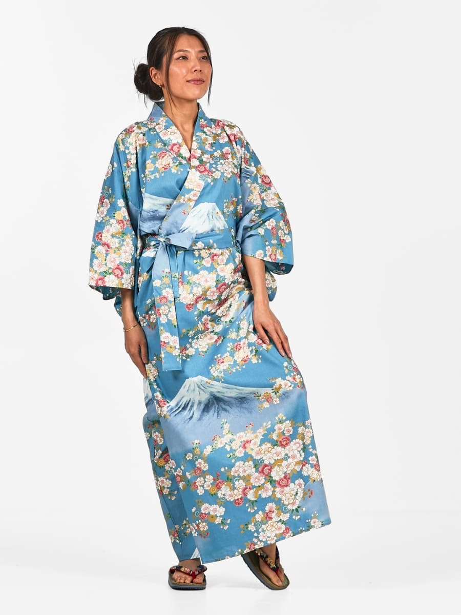 Yukata Kimono Da Donna Fujisan No Sakura