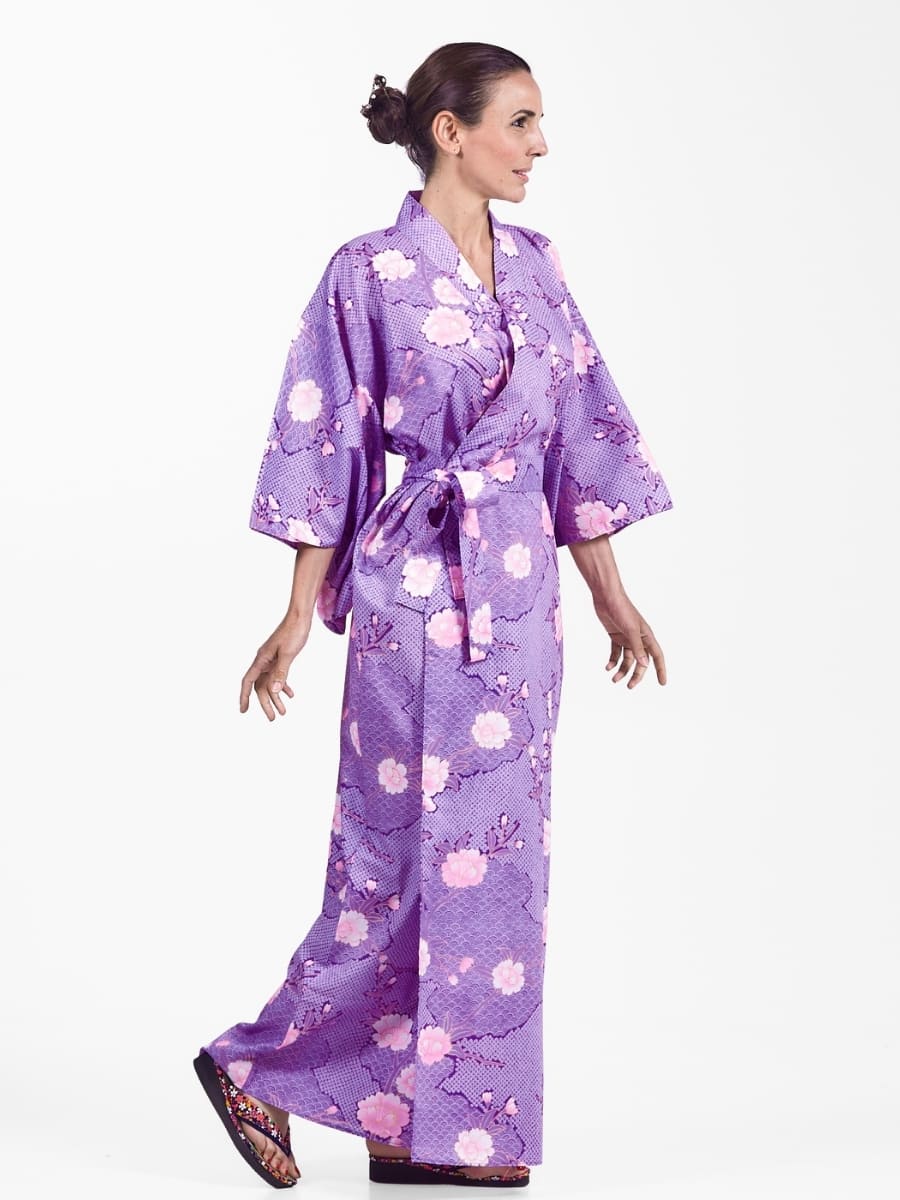 Yukata Kimono da donna Sakura to Kumo