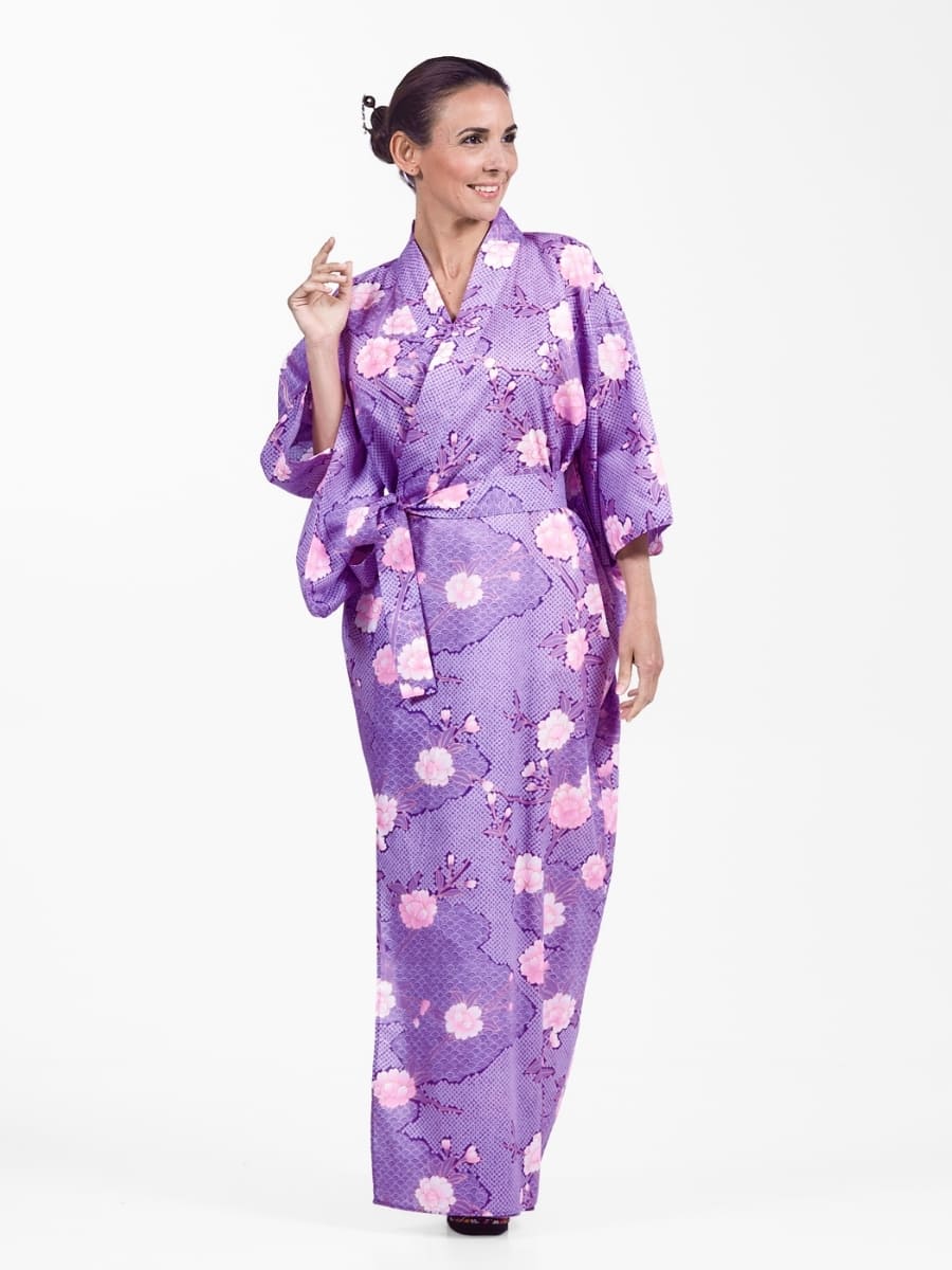 Yukata Kimono da donna Sakura to Kumo