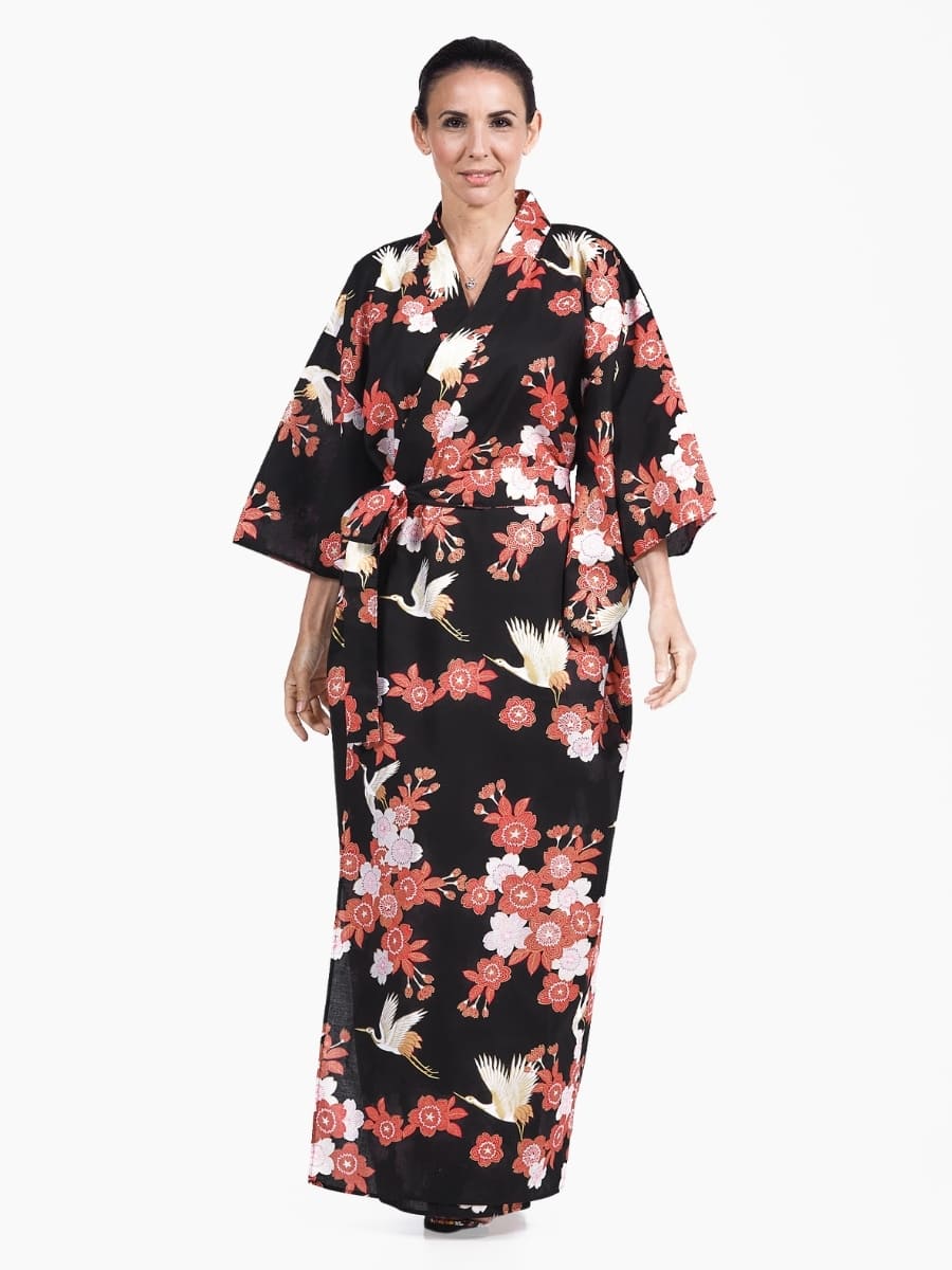 Yukata Kimono donna Tsuru to Ouka