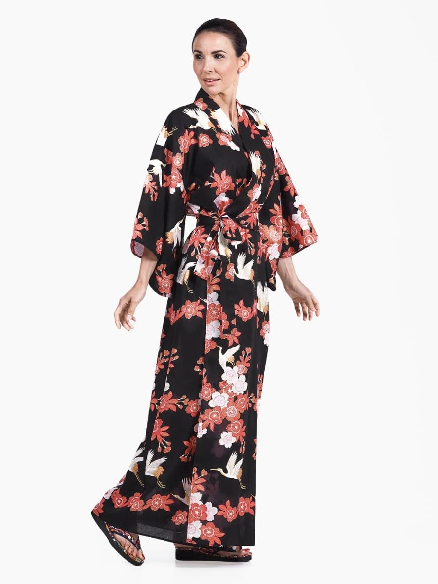 Yukata Kimono donna Tsuru to Ouka