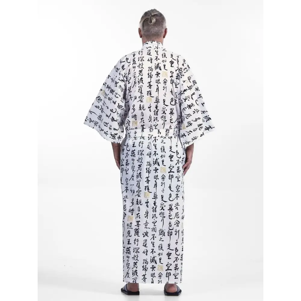 Yukata Sutra Hannya Kimono da uomo