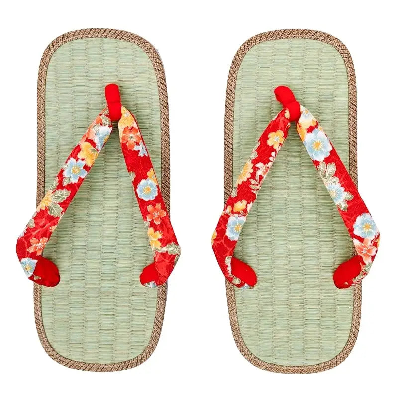 Akai Hanao Zori giapponese da donna - M